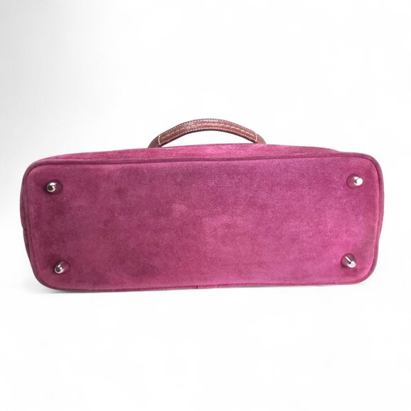 COACH Vintage Carryall Satchel in pink and signature wallet set - Picture 10 of 15